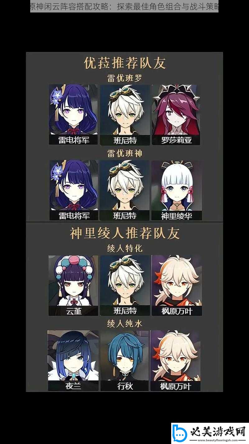 原神闲云阵容搭配攻略